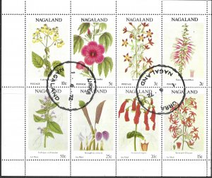 Nagaland Flowers. mini sheet. used