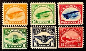 US #C1 - C6 MINT OG NH VF Pristine Set! CV $365.00