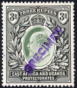 KUT SG28s KEVII 3R Wmk Mult Crown opt Specimen (locally) U/M