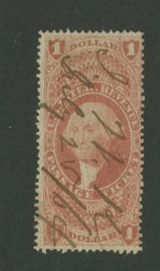 1862 United States Passage Ticket Revenue Stamp #R74c Used Pen Cancel Certified