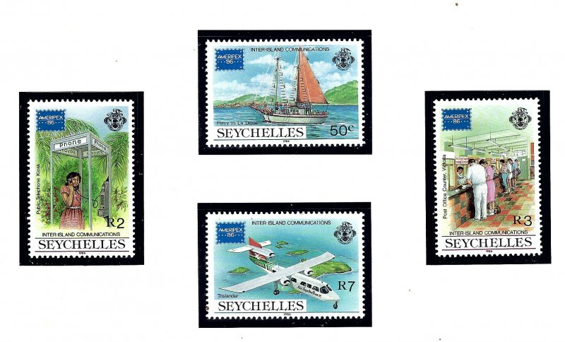 Seychelles 597-600 MNH 1986 Ameripex