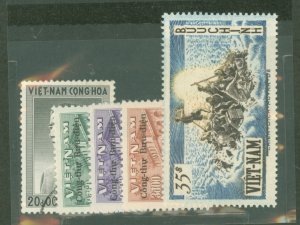 Vietnam/South (Empire/Republic) #48/51-54 Unused Single (Complete Set)