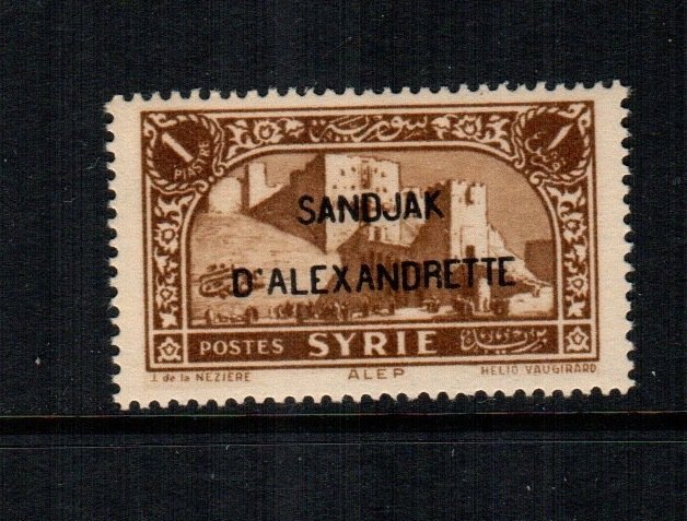 Alexandretta  4  MH cat $ 4.50