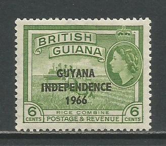 Guyana     #3   MLH  (1966)  c.v. $0.45