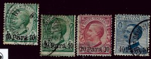 Italy Offices in Turkish Empire SC#1(2)-3 Used hr SCV$14...Worth a close look!