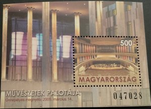 HUNGER 2005. World Theatre Day. 1 HB x 1v. Sc #3924. MNH-