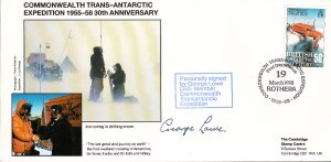 British Antarctic Territory FDC Sc 148 Signed George Lowe Cachet Ice coring i...