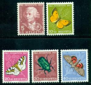 Switzerland #B267-B271  Mint  VF  VLH  Scott $3.50