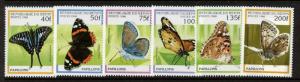 Benin 801-6 MNH Butterfiles