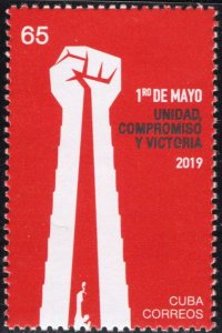 Cuba Sc# 6157   WORKERS' DAY labor day unions  2019  MNH