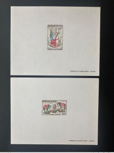 Niger 1974 Mi. 437 - 438 Luxury Proof Craft Crafts Statuettes Camel Saddle