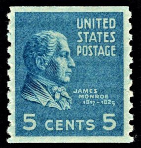 US 845 MNH VF 5 Cent James Monroe