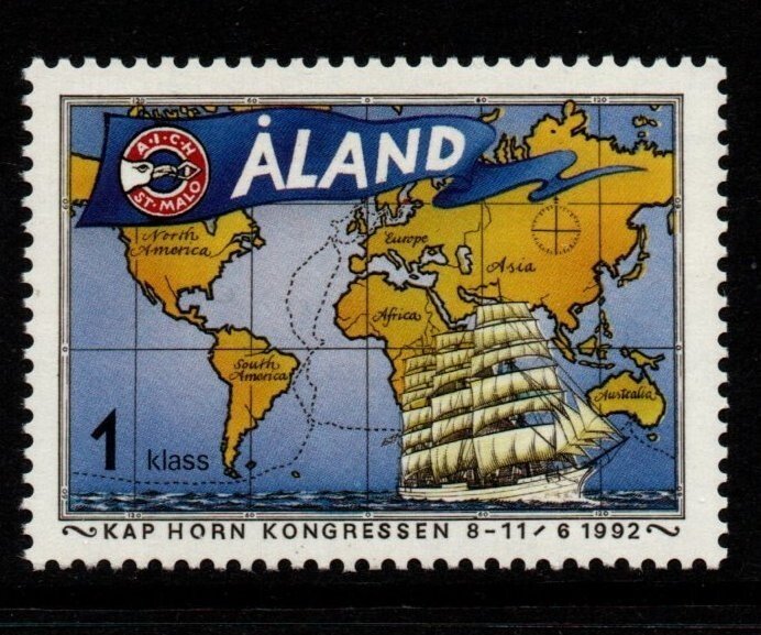 ALAND SG55 1992 CAPE HORNERS CONGRESS MNH