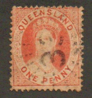 Queensland 18 Wmk. 5 Used