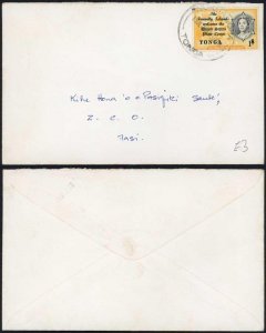 Tonga 1/- on Cover