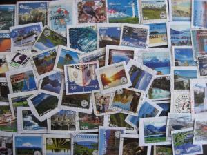 New Zealand over 55 different alternate, private post stamps