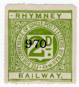 (I.B) Rhymney Railway : Letter Stamp 2d