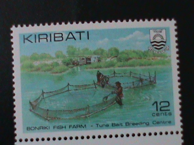 ​KIRIBATI-1981 SC# 380-3 BONRIKI-TUNA FISH BREEDING CENTER MNH -VF-LAST ONE
