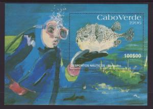 Cape Verde 709 Fish Souvenir Sheet MNH VF