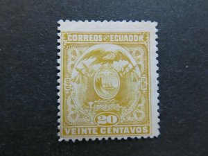 A4P46F67 Ecuador 1897 20c mint no gum