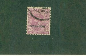 PATIALA INDIAN STATE 64 USED BIN $0.50