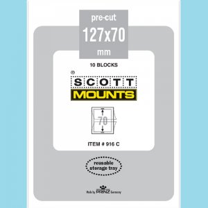 Scott Mounts Clear 127/70 mm, 1 Pgk. 10ea. (00916C)*