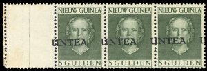 Netherlands Colonies, West New Guinea (U.N.T.E.A.) #19var, 1962 5g green, ove...