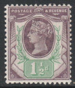 GB Scott 112 - SG198, 1887 Jubilee 1.1/2d MH*