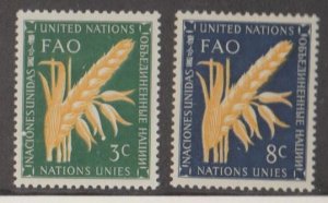 United Nations Scott #23-24 Stamps - Mint NH Set