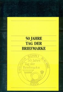 Germany1986 50th anniversary of Federal Post souvenir booklet