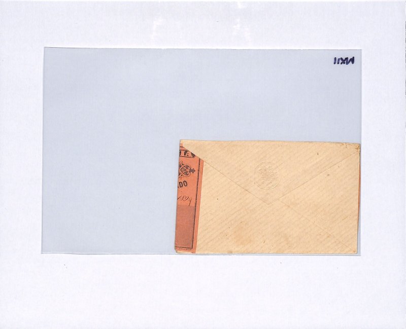 COLOMBIA Cover 10c CUBIERTA Insured Letter Stamp Used 1899 Santa Rosa WX11