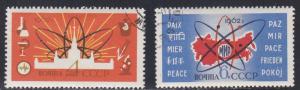 Russia # 2625-2626, Atom Symbols, Used, 1/2 Cat