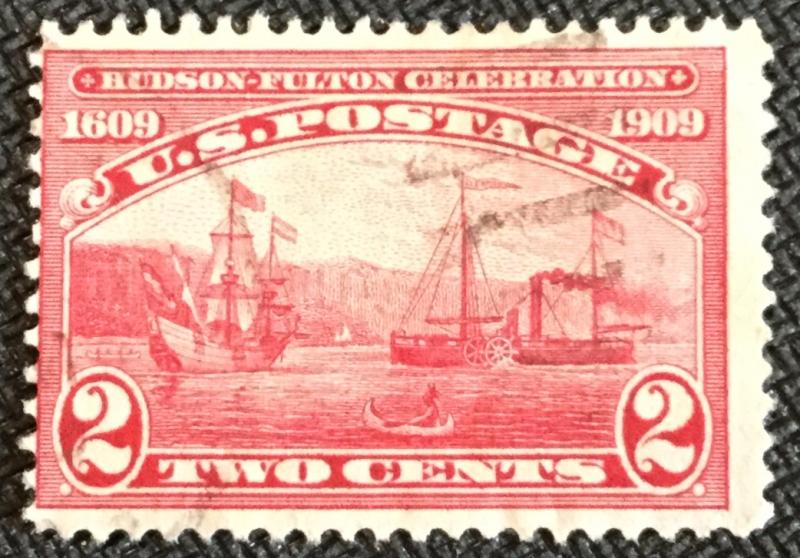 US #372 Used Single Hudson-Fulton SCV $4.75