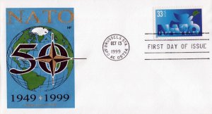 US 3354 FDC NATO 50th Anniversary Hose of Farnham cachet ZAYIX 1223M0260