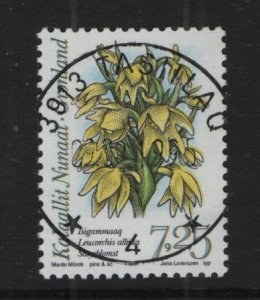 Greenland #282  cancelled 1995 orchids  7.25k