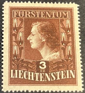LIECHTENSTEIN # 260a-MINT/HINGED--SINGLE--P-14 1/2--1951(LOTA168)