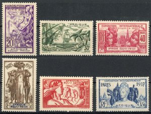 French Equatorial Africa 27-32 MNH/MH