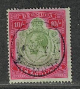 Bermuda Sc#53 Used/F-VF, Wmk #3, Cv. $425