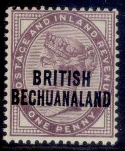 BRITISH BECHUANALAND QV SG33, 1d lilac, LH MINT.