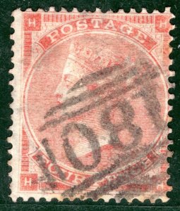 GB QV Stamp SG.80 4d Pale Red (1862) *180* Chester Numeral Used Cat £140 GRED141