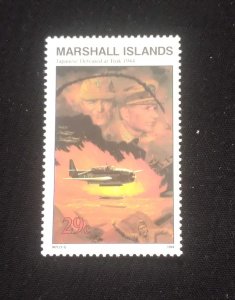 O) 1994 MARSHALL ISLANDS,  FIGHTER PLANE - WAR, JAPANESE DEFEATED  AT TRUK 1944,