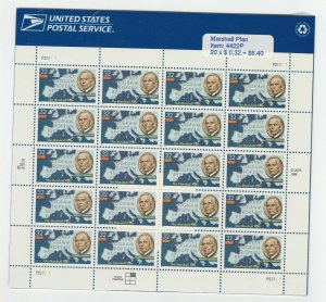 US 3141 The Marshall Plan 32c sheet P22221 (sealed) MNH 1997