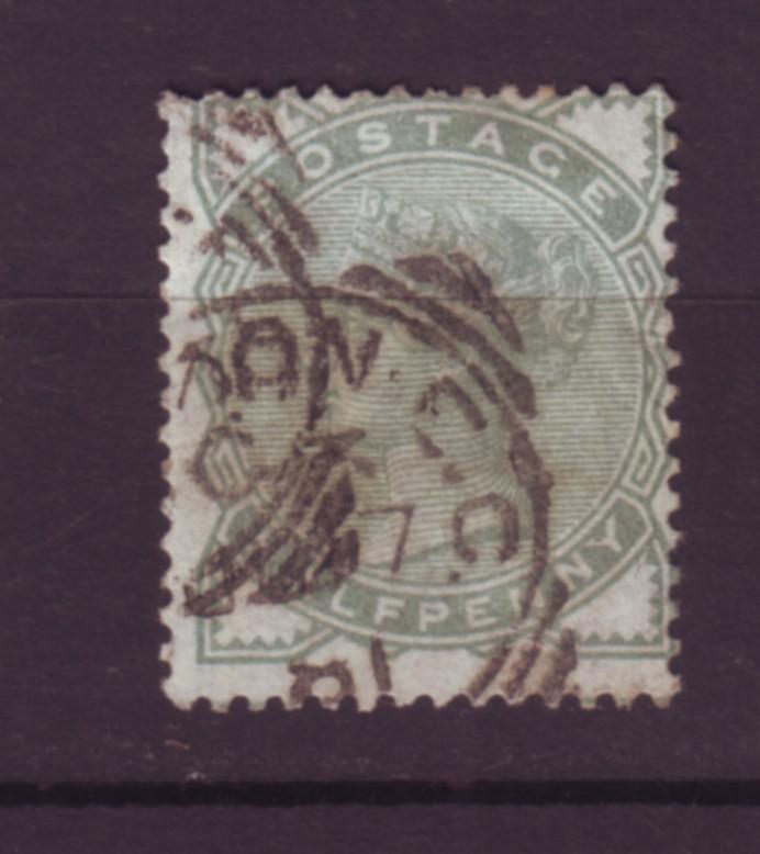 J19773 Jlstamps 1880-1 great britain used #78 queen
