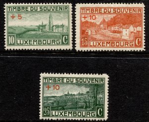 Luxembourg Stamps #B1-B3 MINT OG VLH SET 3