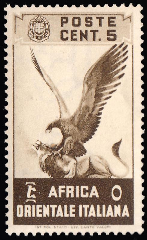 Italian East Africa Scott 2 Unused hinged.