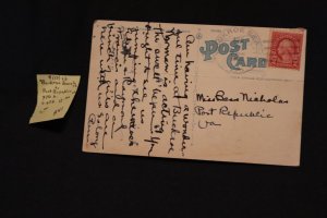 Scott US 606 on pc Buckroe Beach VA (DPO) to Port Republic VA (#841)