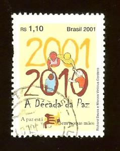 Brazil 2794 1.10fr Int'l Culture of Peace Yr. used~hinged