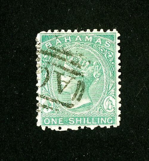 Bahamas Stamps # 15 XF used rare Scott Value $375.00