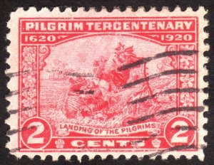 1920, US 2c, Landing of the Pilgrims, Used, Sc 549