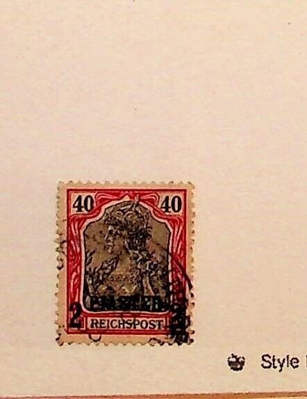 GERMAN OFFICES IN TURKEY Sc 18 USED ISSUE OF 1900 - 2p ON 40pf - lot3